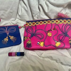 Brand New Estée Lauder Cosmetic Bags and Lipstick Bundle